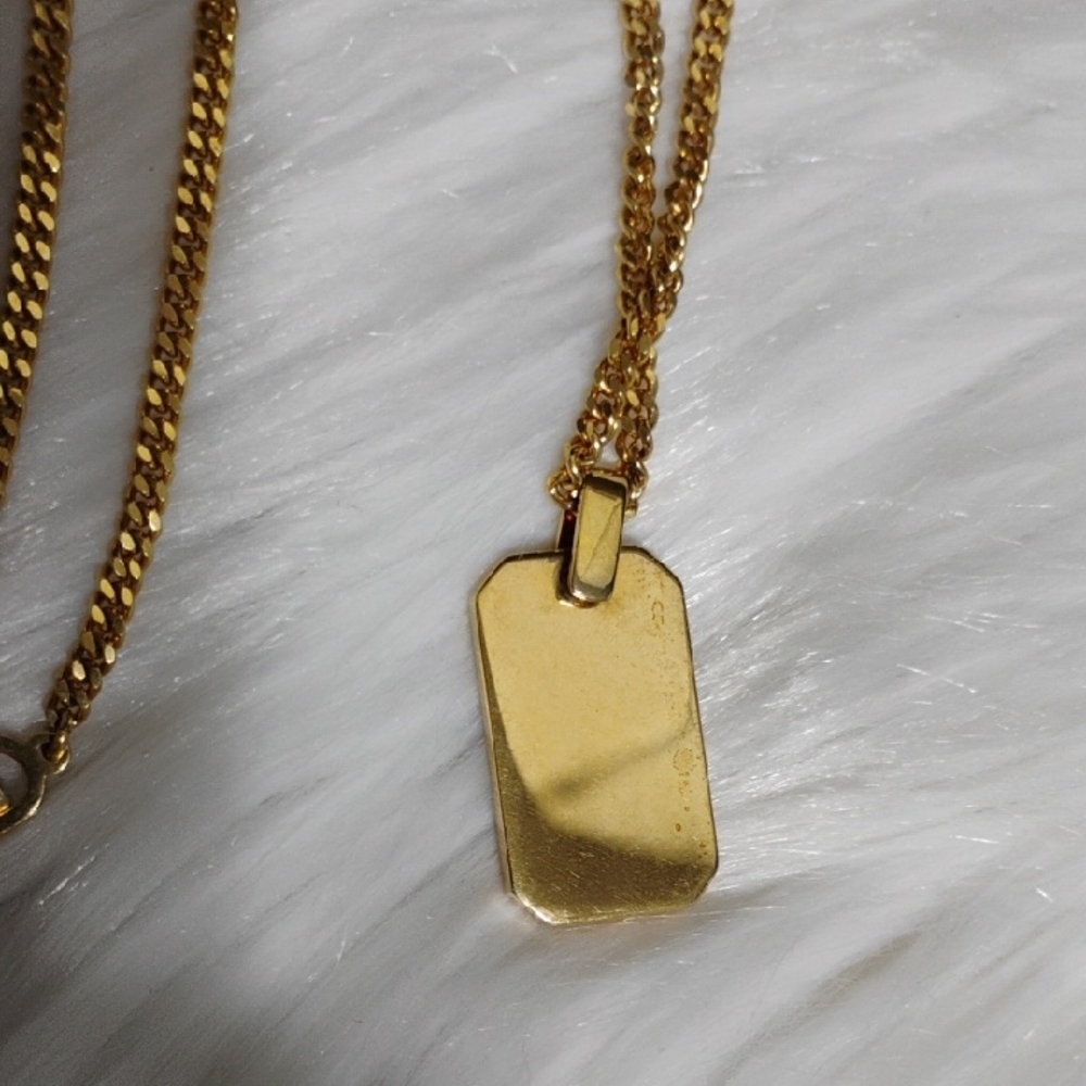 SALE! Authentic Dior 3D CD Initial Gold/Silver Pendant Necklace - Picture 5 of 12